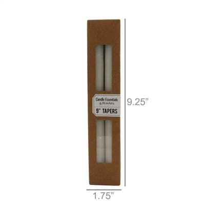 Taper 9 in - Box of 4 - Ivory