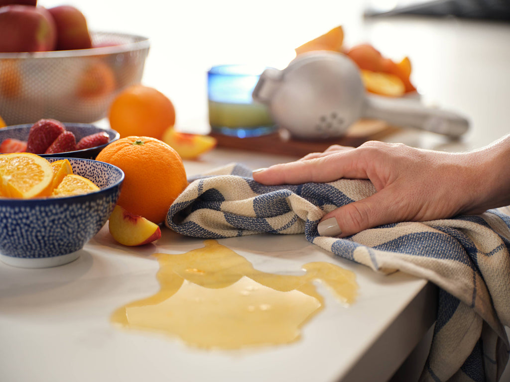Waffle Cotton Kitchen Towels – Set of 4