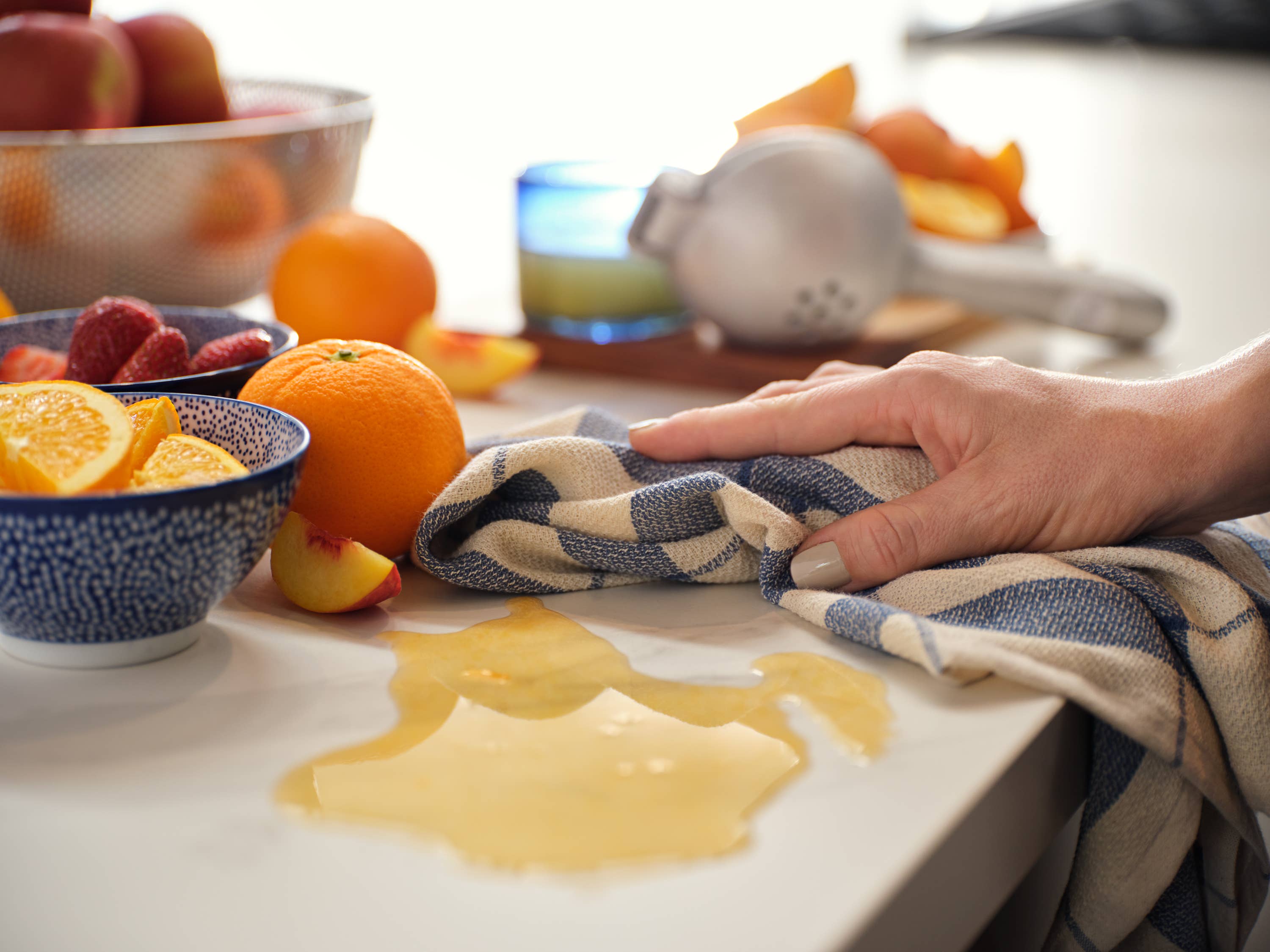 Waffle Cotton Kitchen Towels – Set of 4