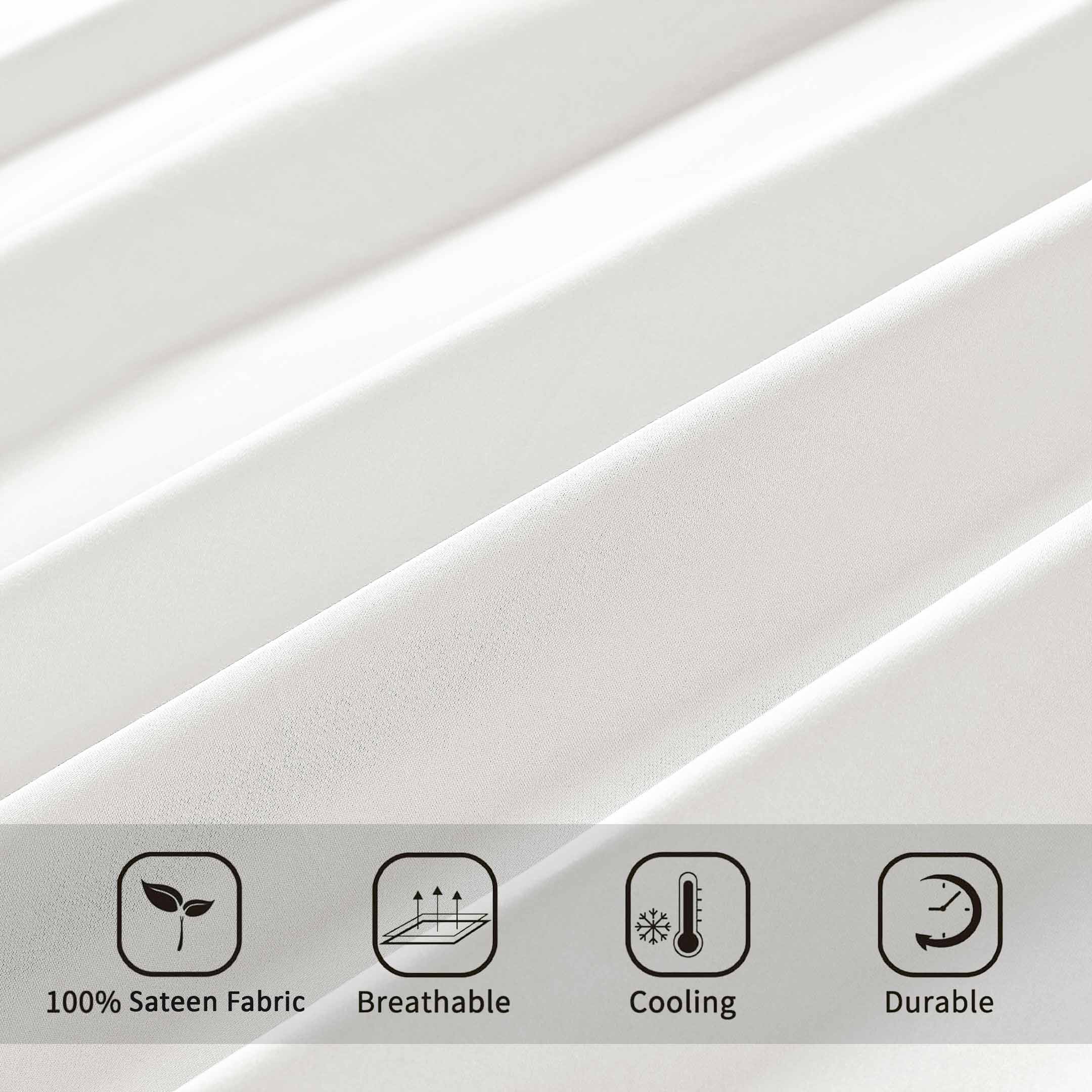 100% Organic Cotton Sheets, 4 Piece Sheet Set