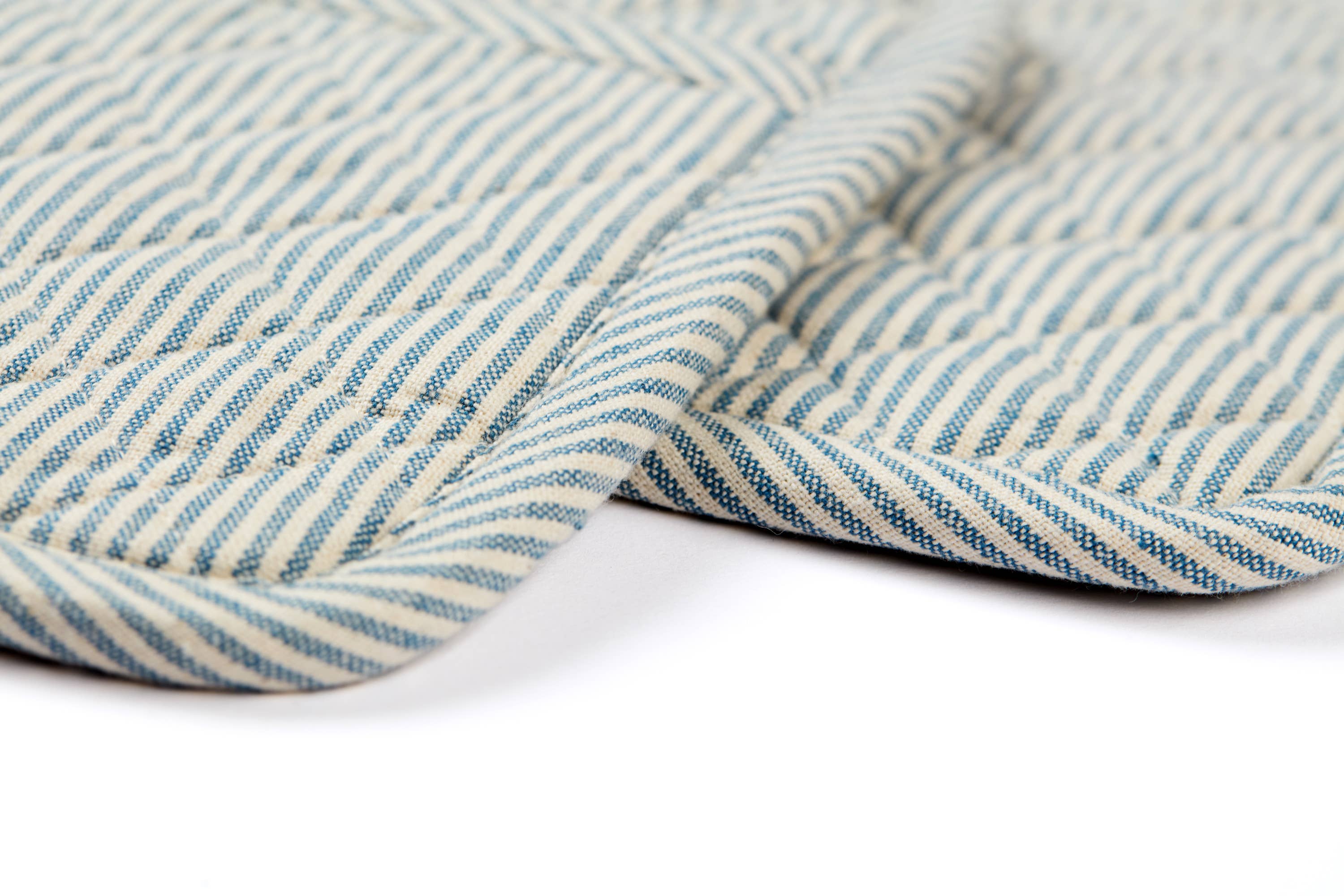 Quilted Pot Holders Set of 2 – Upcycled Cotton, Durable