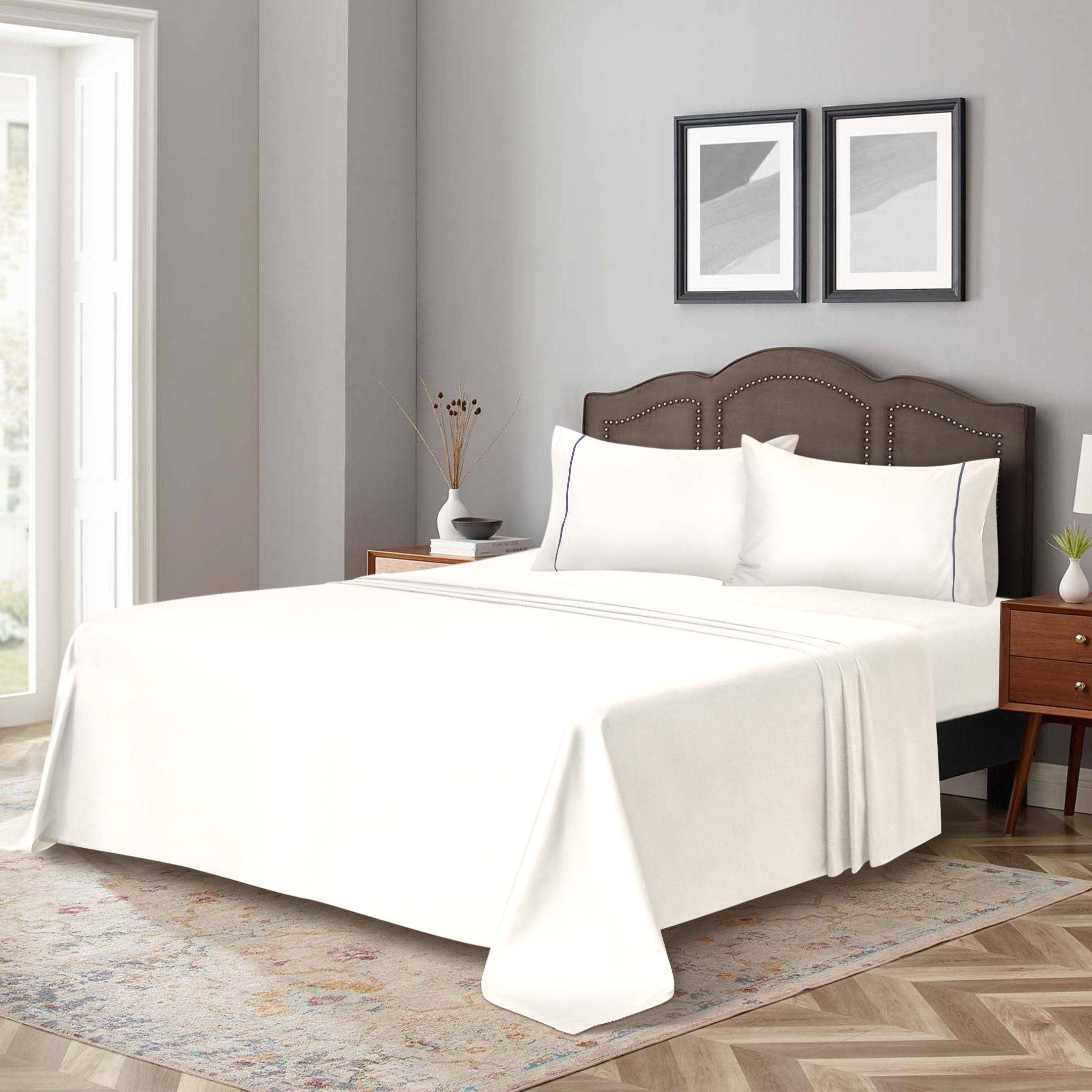 100% Organic Cotton Sheets, 4 Piece Sheet Set