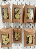 Beeswax Birthday Number Candle