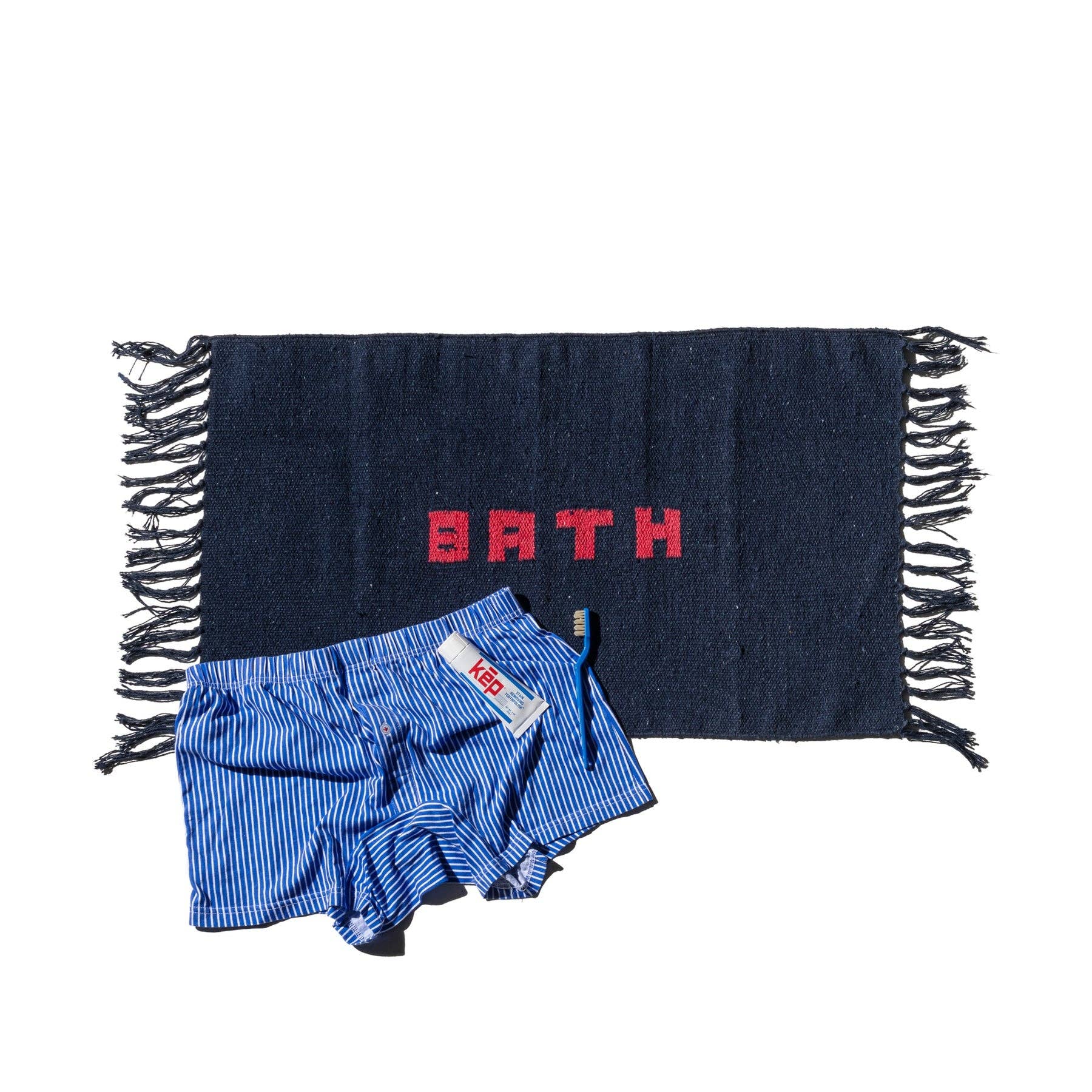 Puebco Handloomed Recycle Yarn Bath Mat - Thumbnail 3