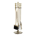 Fireplace Set, Antique Brass