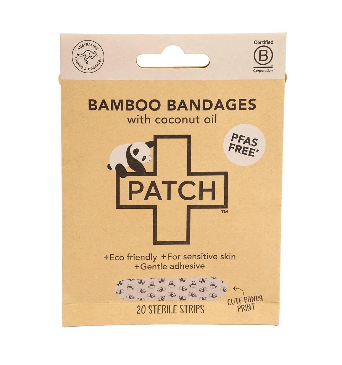 Panda Coconut Oil Bandages - 20pk