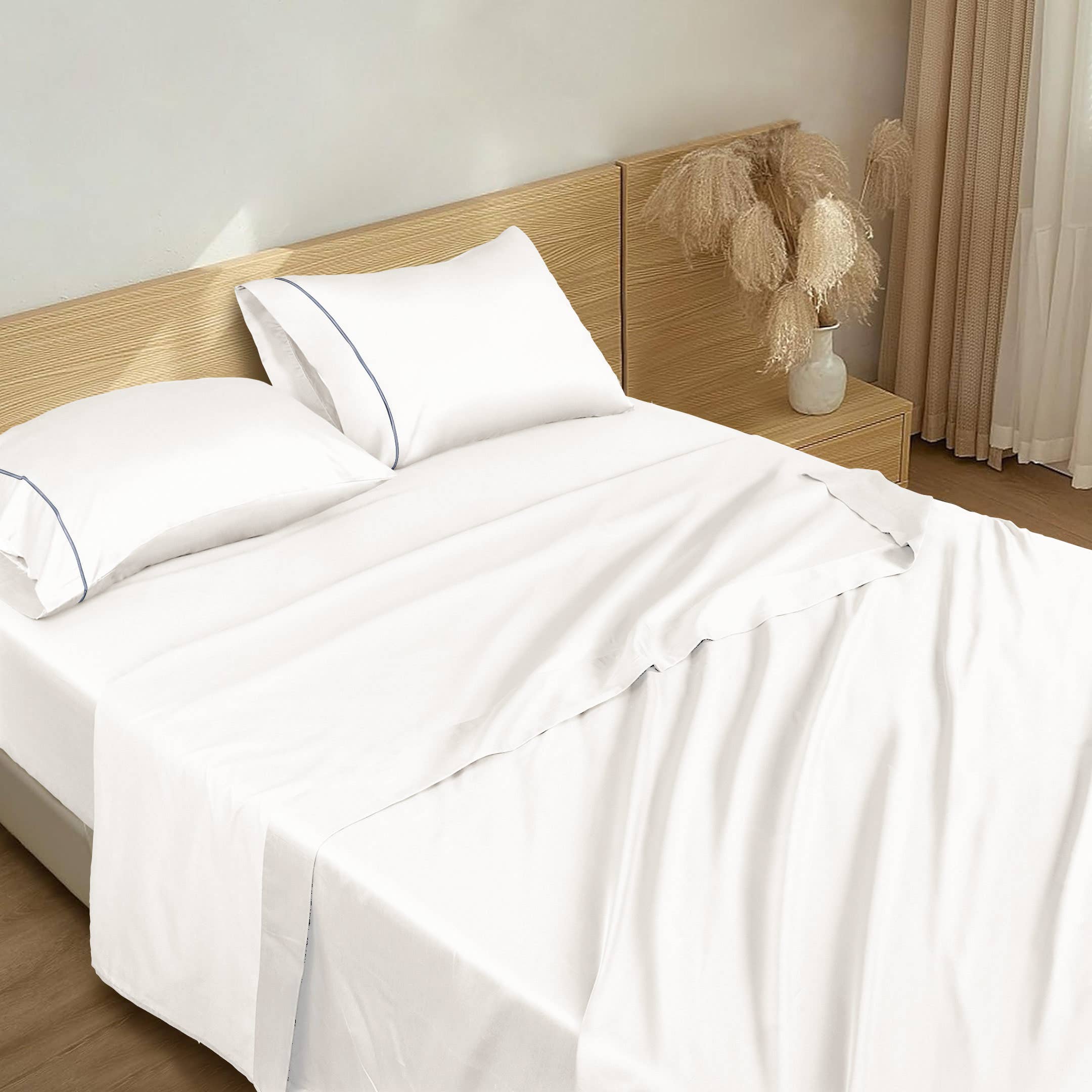 100% Organic Cotton Sheets, 4 Piece Sheet Set