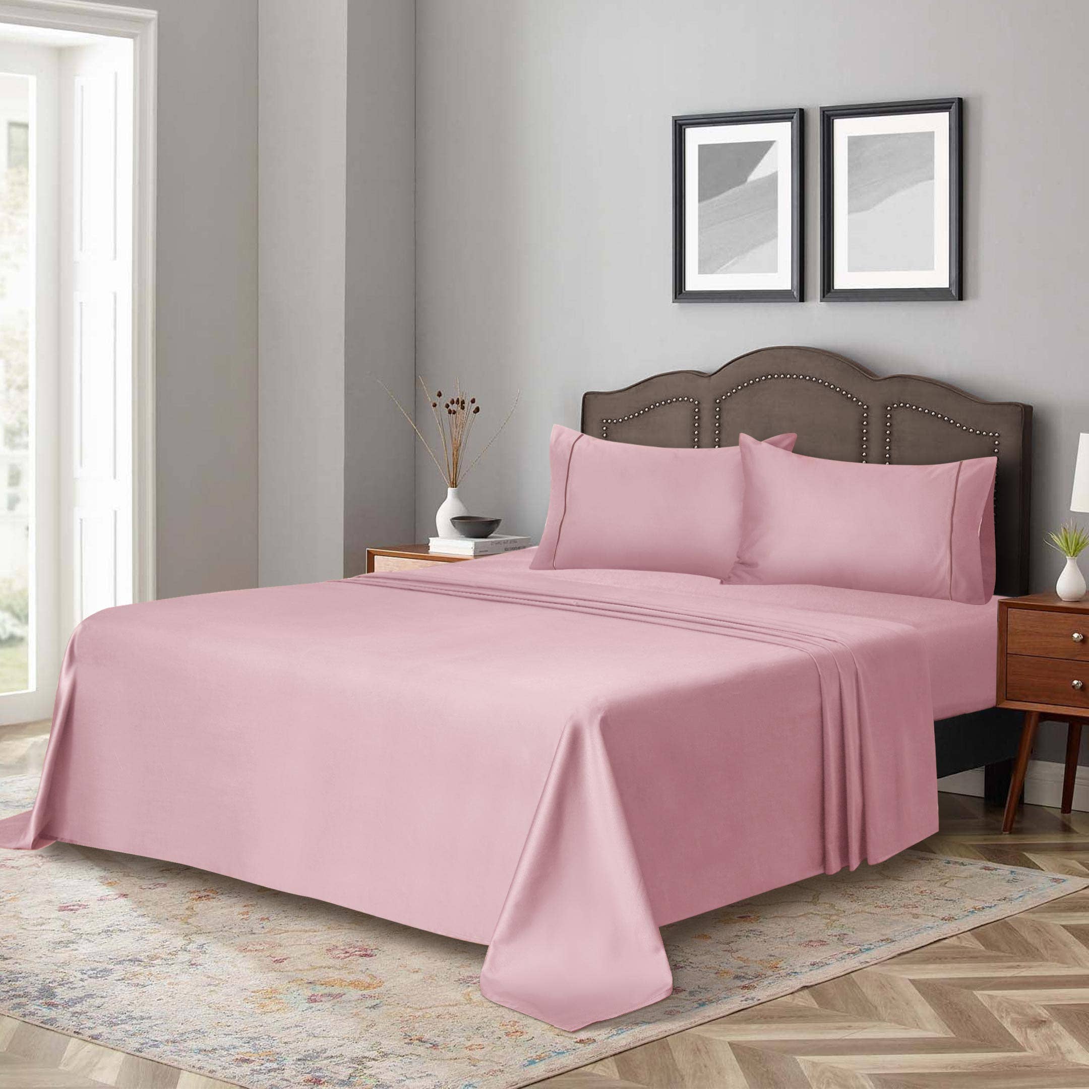 100% Organic Cotton Sheets, 4 Piece Sheet Set