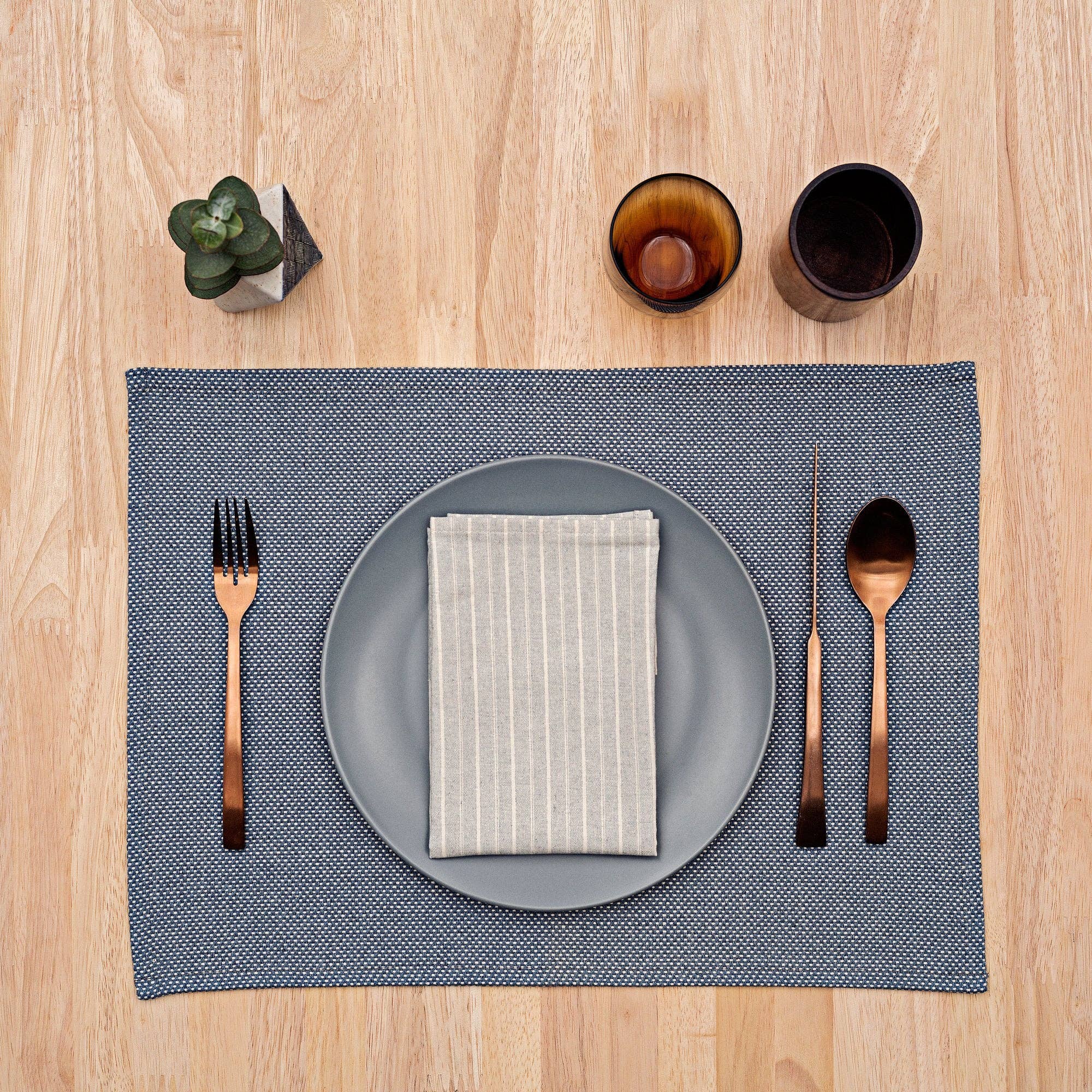 Cotton Placemats Set of 4 – Eco-Friendly Farmhouse Decor