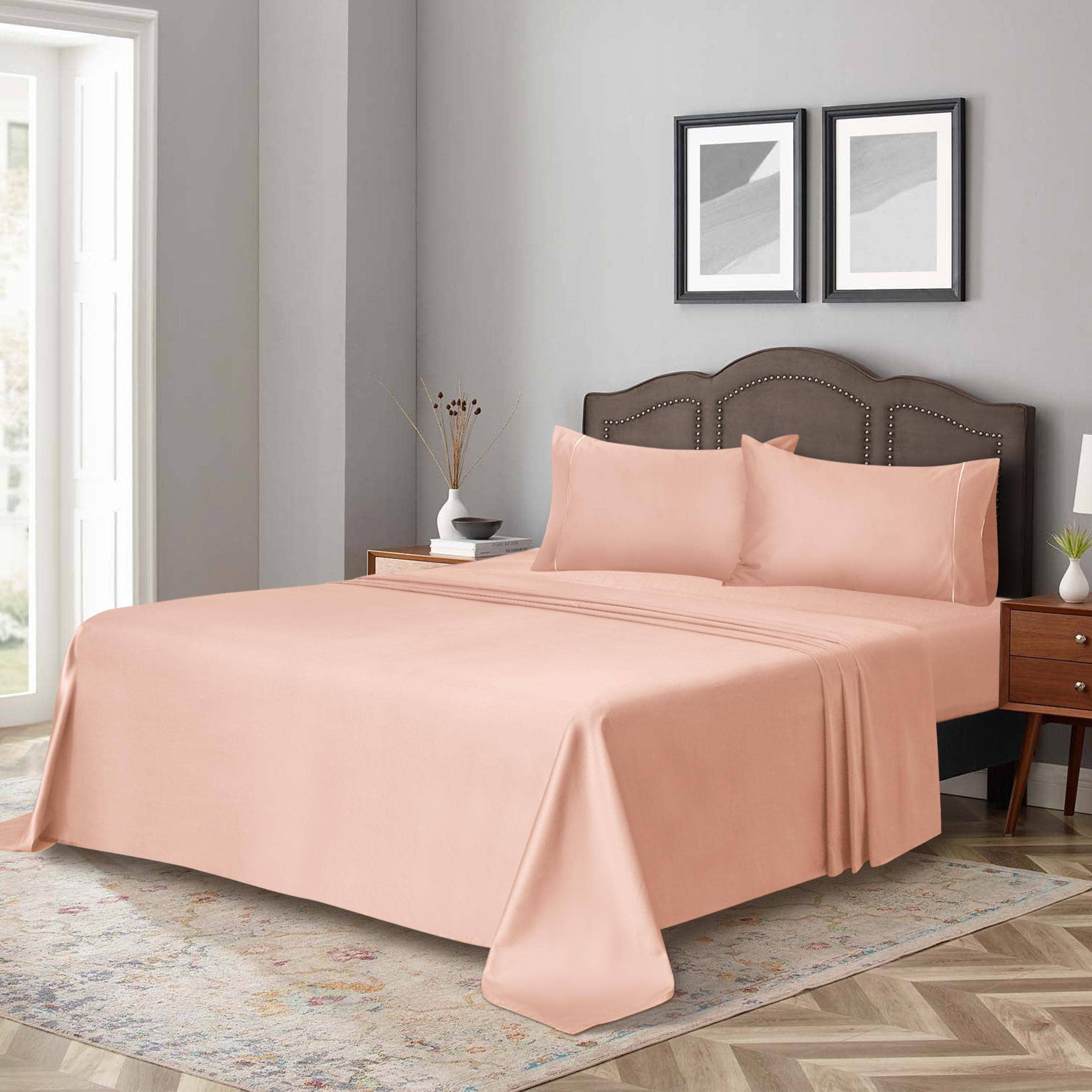 100% Organic Cotton Sheets, 4 Piece Sheet Set