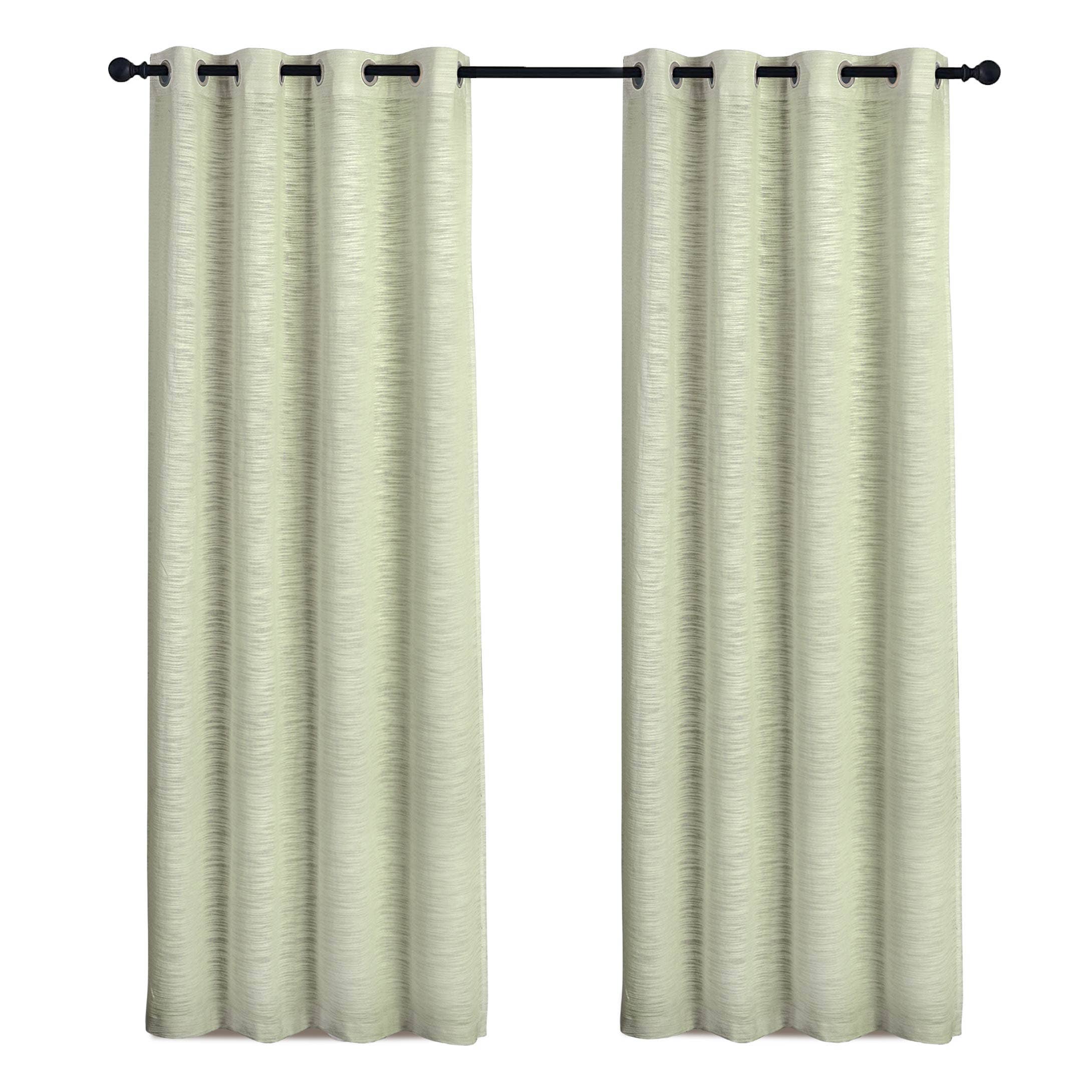 Long Window Sheer Curtain 100% Cotton Drape 50x84" (Single Panel)