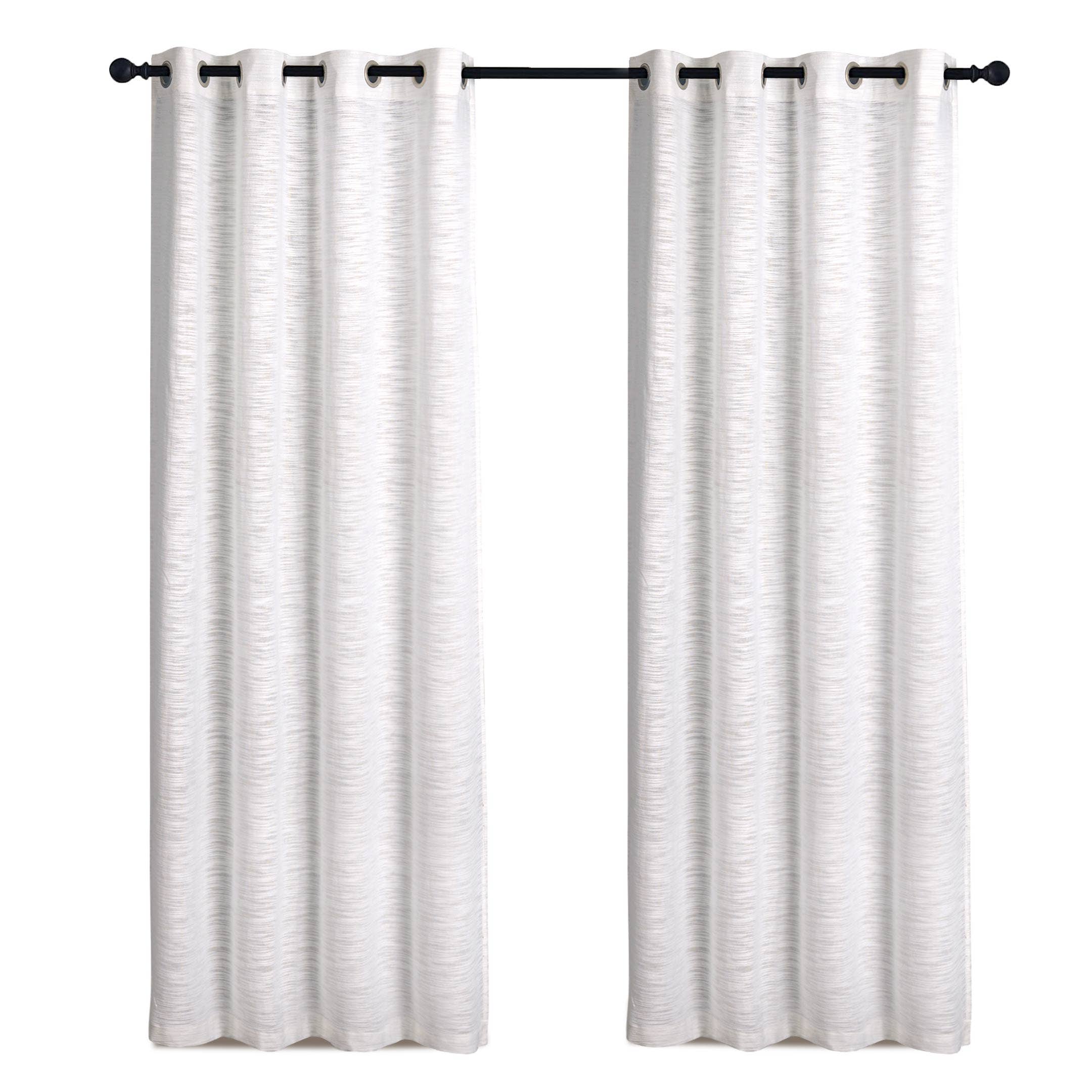 Long Window Sheer Curtain 100% Cotton Drape 50x84" (Single Panel)