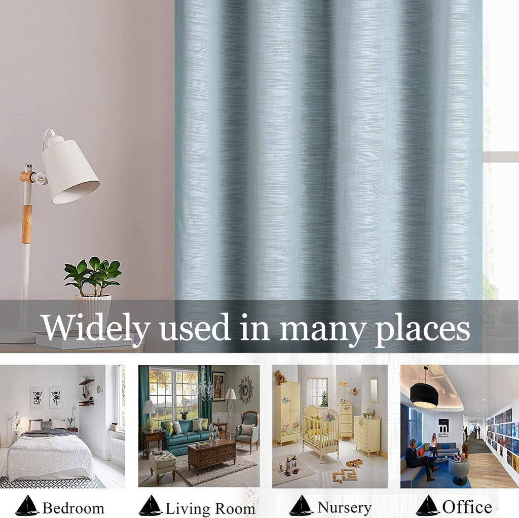 Long Window Sheer Curtain 100% Cotton Drape 50x84" (Single Panel)
