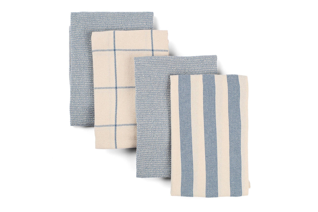 Waffle Cotton Kitchen Towels – Set of 4