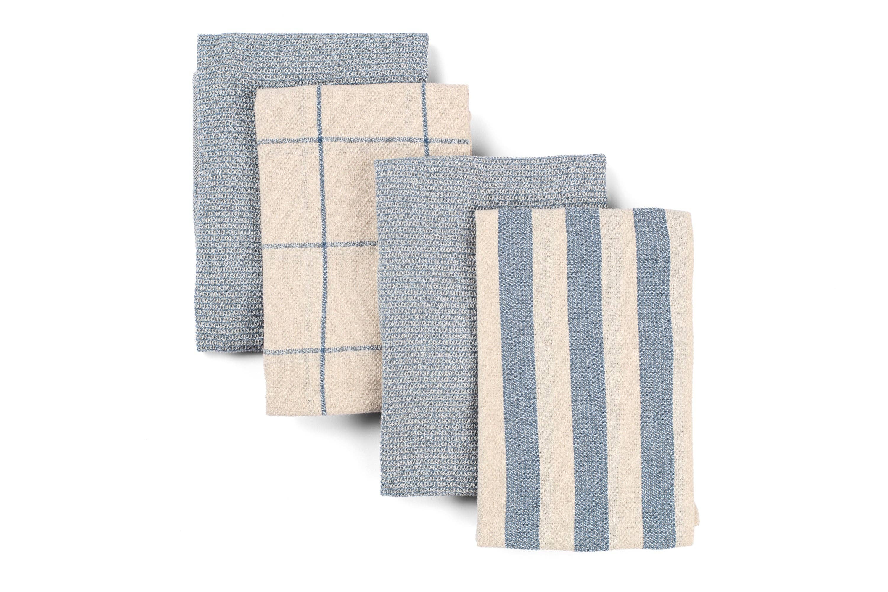 Waffle Cotton Kitchen Towels – Set of 4
