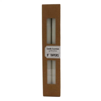 Taper 9 in - Box of 4 - Ivory