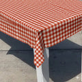 Red Rectangle Gingham Tablecloth