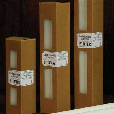 Taper 9 in - Box of 4 - Ivory
