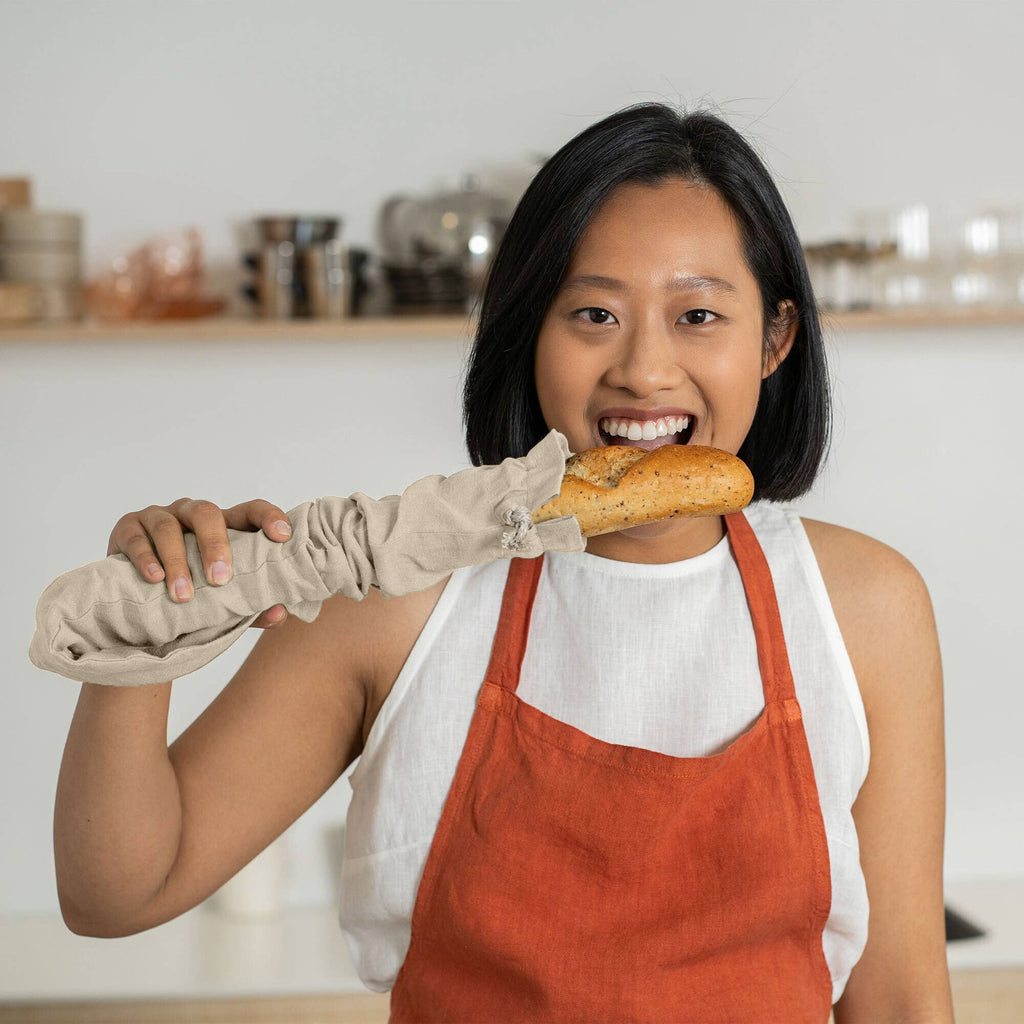 Linen Bread & Baguette Bag