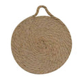 Round Woven Natural Trivets with Handle
