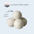 100% Wool Dryer Balls | The Sustainable Laundry Softener